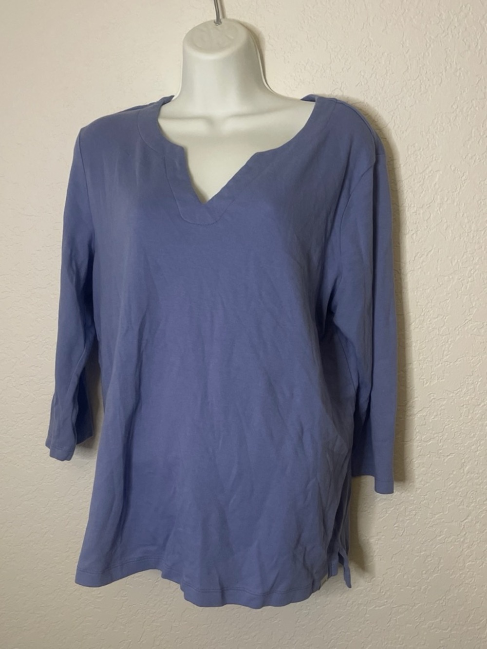 Orvis Lavender V-Neck Long Sleeve Women's Top